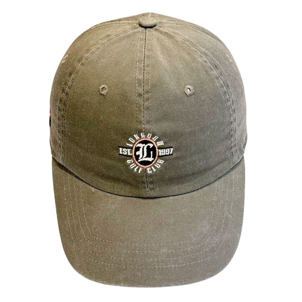 Longbow Golf Club Ahead Vintage Hat Cap Mens OSFM Green Cotton